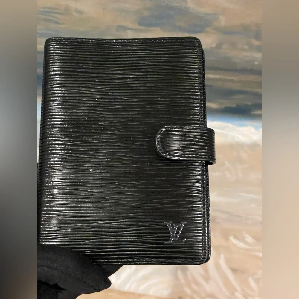 Louis Vuitton Black Epi Leather Travel Agenda EUC COA Full Set - Picture 1 of 15